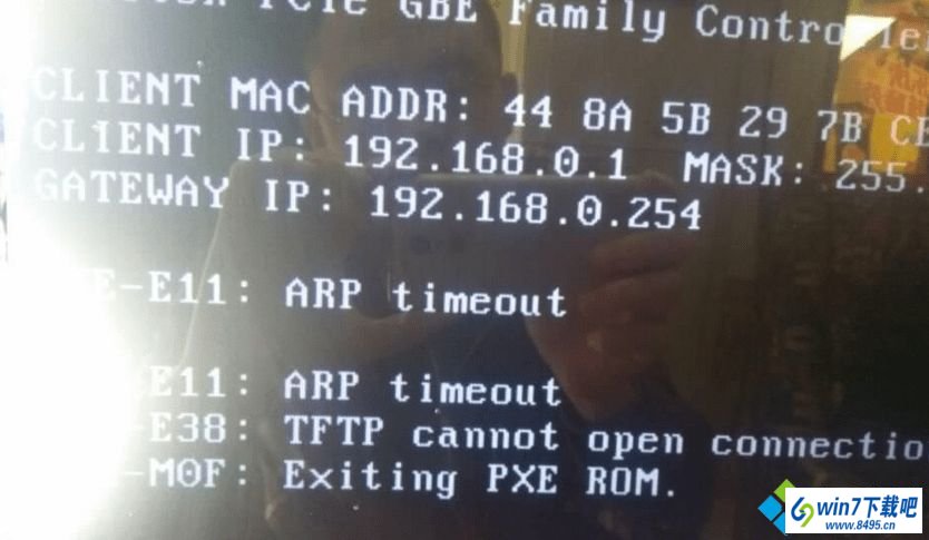 win10ϵͳʾpxE-E11:arp time outpxE-E38:TFTp cannot open connectionͼĲ